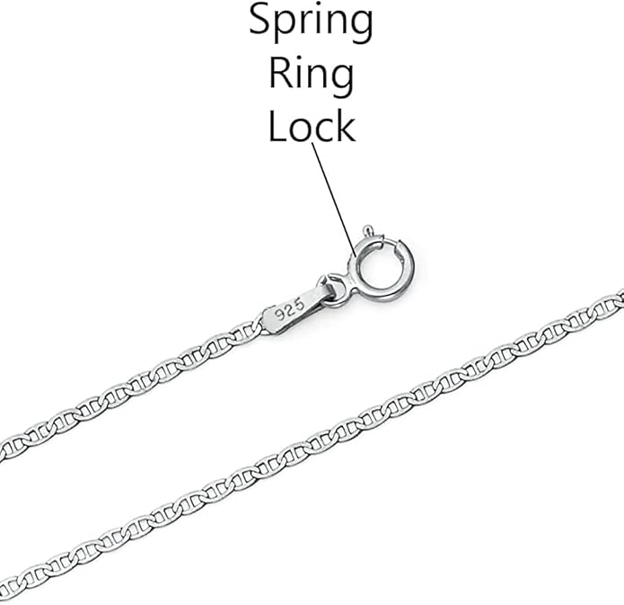 Savlano 925 Sterling Silver Solid Italian Figaro, Rope,Herringbone, Curb, Ball Bead, Snake, Mariner Chain Anklet for Women, Comes in 0.8mm - 5mm With Gift Box