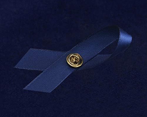 1/2/5/10/25/50/100pcs Satin Awareness Ribbon Pins (Pick your color), for Cancer & Disease Awareness, Bulk Quantities for Fundraising, Events, Gift Giving