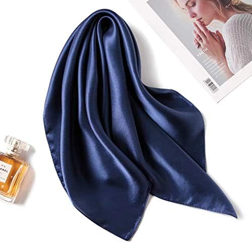 ANDANTINO 100% Mulberry Silk Scarf -21” Lightweight Square Neckerchief – Breathable Digital Printed Scarves with Gift Packed