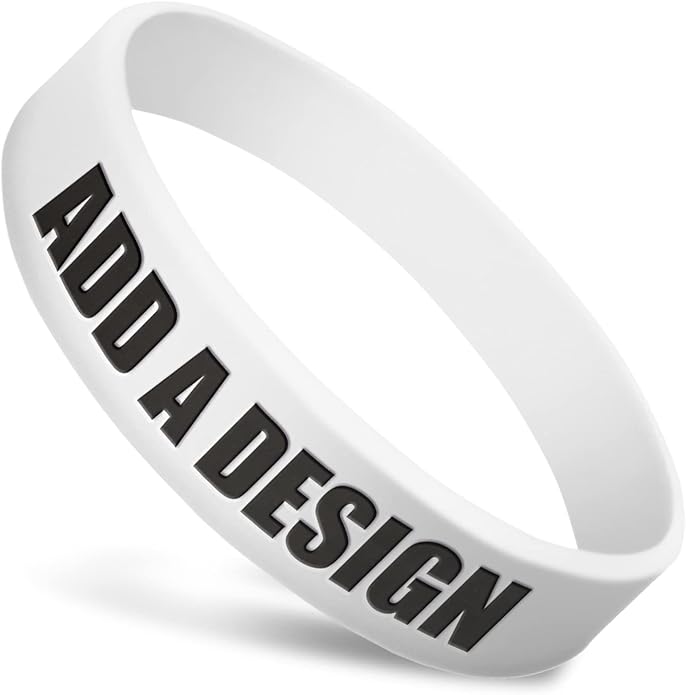 Wide Wristbands | Fully Customizable | Great For Events, Fundraisers & Promotions | 3/4" Wide | 100% Silicone | Available In Bulk