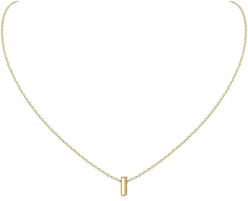 ChicSilver 925 Sterling Silver Initial Necklace for Women Dainty Letter Jewelry Personalized Gift