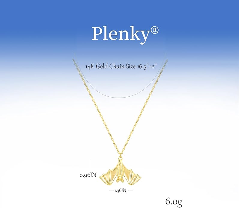Gold Necklace for Women-14K Gold Plated Bow,Dragon,Shell, Palm Tree, Seahorse, Conch Shell,Sardines, Cowboy Boot,Bat,Bunny Pendant Beachy Jewelry for Women Gifts