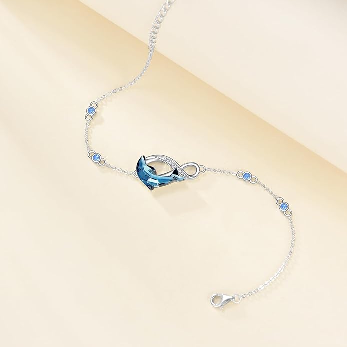 Animal Bracelet for Women 925 Sterling Silver Cat/Dolphin/Turtle/Horse Bracelet Jewelry Gifts