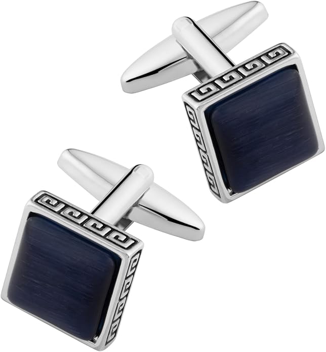 Dannyshi Cufflinks for Men Classic Wedding Business Shirt Cuff Links Set Gifts with Box