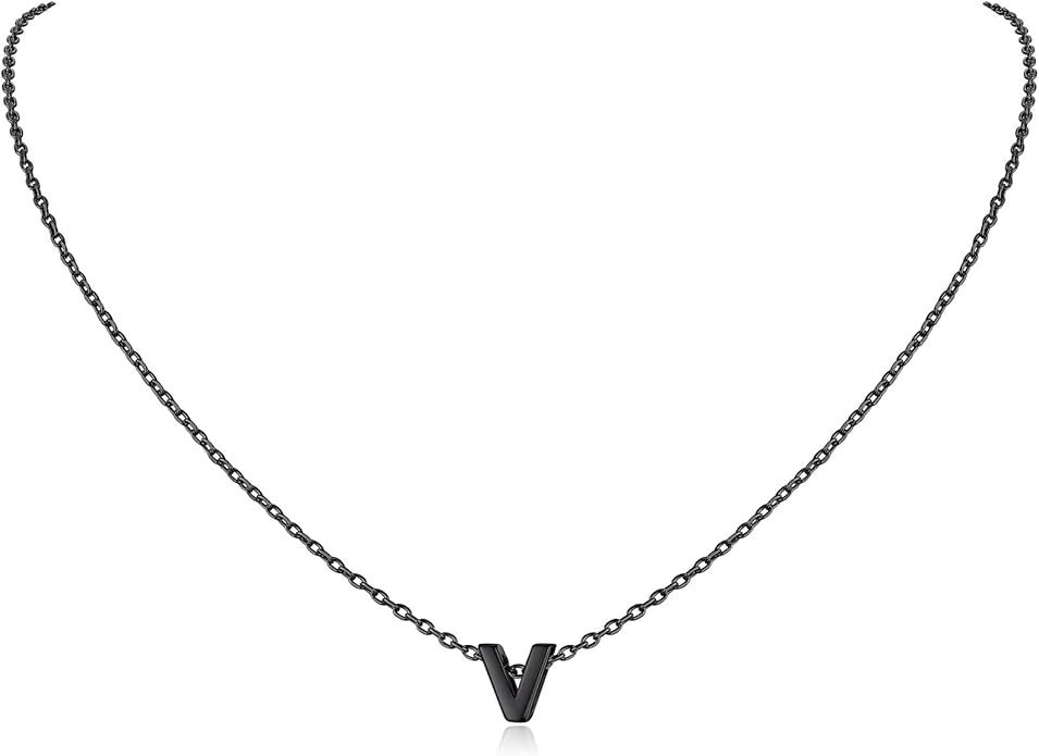 ChicSilver 925 Sterling Silver Initial Necklace for Women Dainty Letter Jewelry Personalized Gift