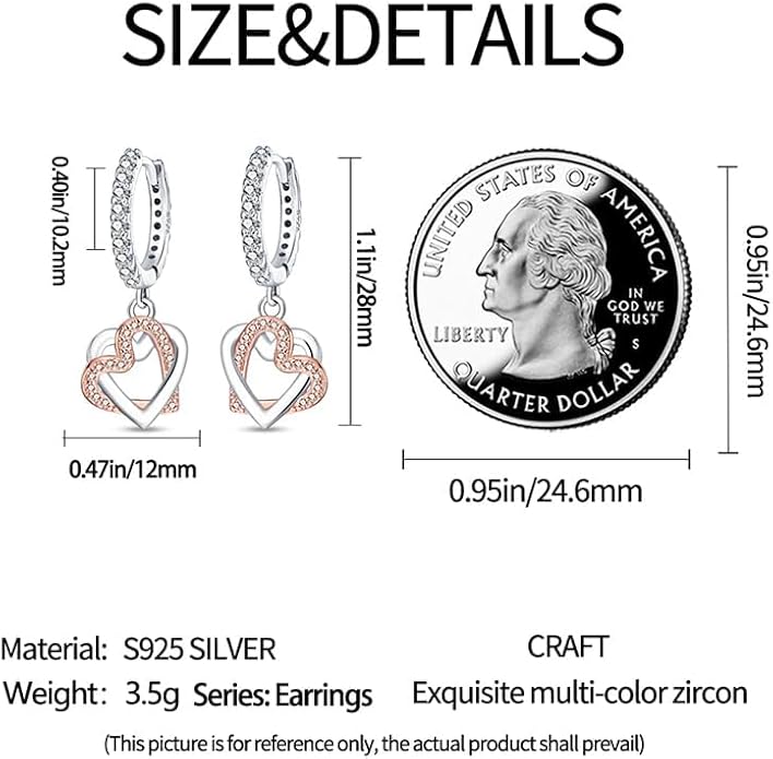 925 Sterling Silver Women Earrings, Sparkling Star and Moon Earrings, Various Hypoallergenic Earrings, Best Gift for Women