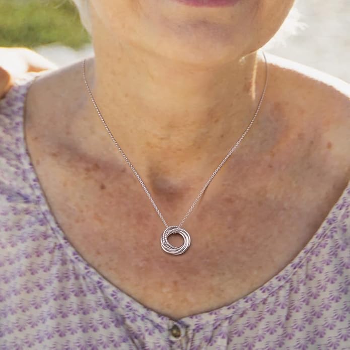 Birthday Gifts for Women Sterling Silver 30th 40th 50th 60th 70th 80th 90th Birthday Necklace For Her 3 4 5 6 7 8 9 Decade Jewelry 30 40 50 60 70 80 90 Years Old