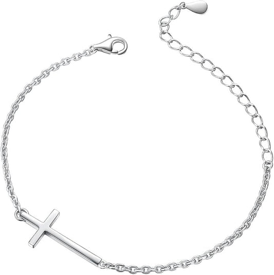 Anklet for Women S925 Sterling Silver Adjustable Foot Evil Eye Starfish Heart Bead Butterfly Celtic Knot Cross Multilayer Layered Ankle Bracelet Jewelry