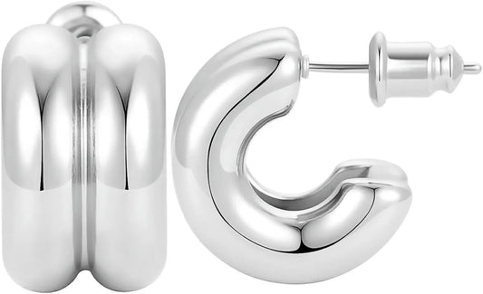 Trendy 14K Gold Plated Knot Earrings are Thick and Charming Pendant Earrings for Women They are Lightweight Hypoallergenic Fashion Accessories Jewelry Gifts for Women