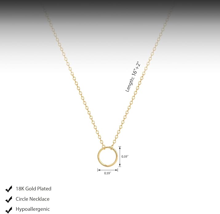 Cute Heart Necklace Dainty 18k Gold Plated Tiny Heart Pendant Choker Necklaces Small Gold Love Open Heart Chain Necklace for Women Simple Gold Necklace for Women Trendy Jewelry