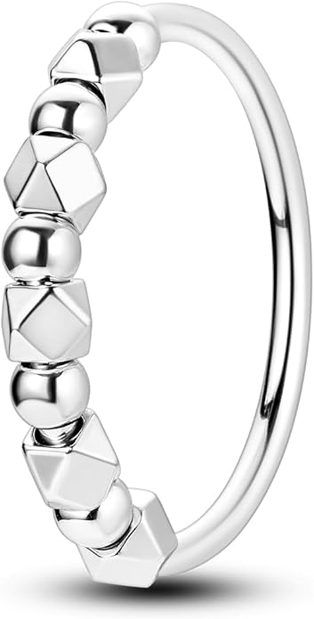 NARMO 925 Sterling Silver Rings for Women Evil Eyes Rings Entwined Line Cubic Zirconia Rings Simple Stackable Finger Rings Engagement Ring Personality Rings Size 6-9