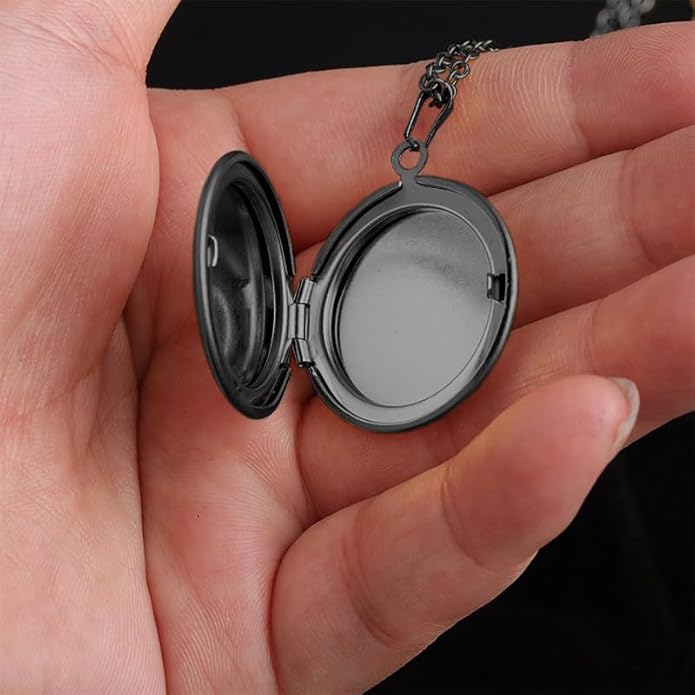 PHOCKSIN Personalized Locket Necklace for Women Photo Necklace with Customized Picture Birth Flower Birthstone New Years Gifts for Women