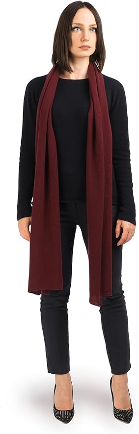Dalle Piane Cashmere - 100% Cashmere Scarf - Made in Italy - Winter Neck Warmer (14" x 77") - Christmas Gift