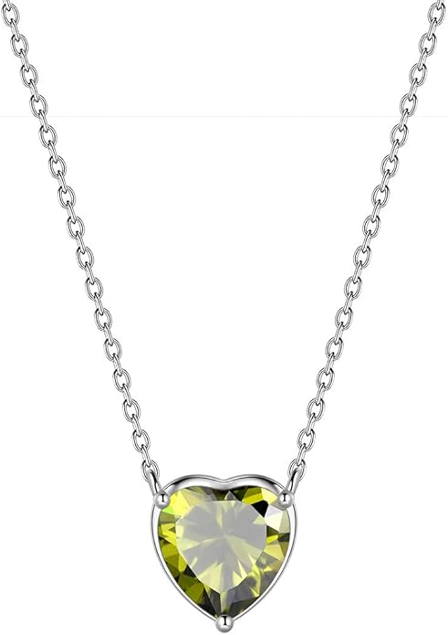 Aurora Tears 925 Sterling Silver 12 Birthstone Hearts Jewelry Women Crystal Wedding/Engagement/Bridal Heart Necklace/Earring/Ring/Bracelet Sets Jewellery