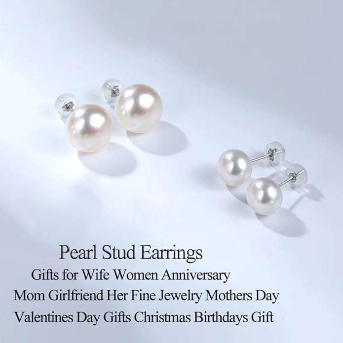 Gifts for Womem mom her girlfriend grandma on Christmas Day Mothers Day Gifts Valentines Anniversary birthday gifts love pearl earrings for women