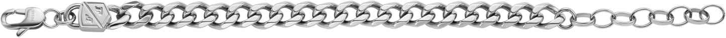 Fossil Men's Plated Stainless Steel Engravable Personalized Gift ID, Chain or Cuff Bracelet for Men