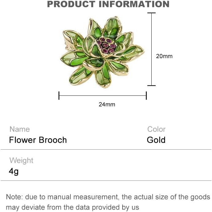 14K Gold Natural Peal Brooch with Lotus Design, High-End Elegant Vintage Chinese Style Accessory, Pearl Flower Brooch, Rhinestone/Crystal Brooches for Women