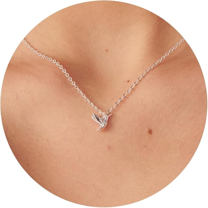 Gold Necklace for Women-14K Gold Plated Bow,Dragon,Shell, Palm Tree, Seahorse, Conch Shell,Sardines, Cowboy Boot,Bat,Bunny Pendant Beachy Jewelry for Women Gifts