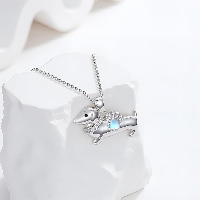 Dog Cat Necklace Pendant 925 Sterling Silver Pet Jewelry Gifts for Women