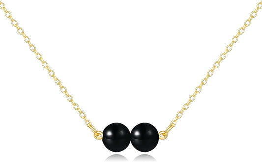 KECHO 14K Real Gold Freshwater Cultured Pearl Pendant Necklace 14K Solid Gold Jewelry Anniversary Birthday Gifts for Women