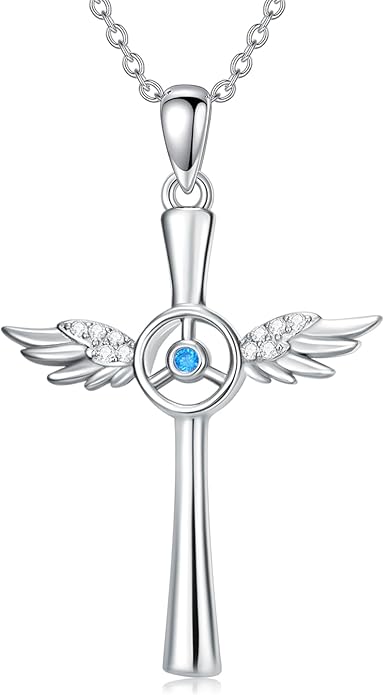 Cross Necklace for Women 925 Sterling Silver Cross Pendant Religious Christian Jewelry Faith Easter Gifts for Wife