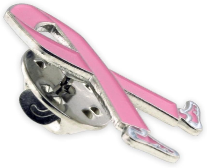 PinMarts Breast Cancer Ribbons and Breast Cancer Awareness Enamel Pins - Perfect Breast Cancer Gifts for Women, Events, Fundraisers, and Breast Cancer Awareness Decoration