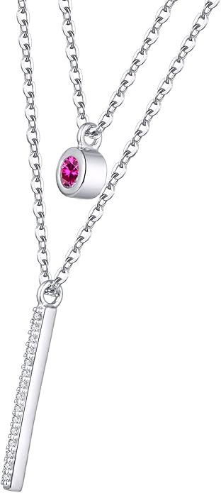 JO WISDOM Choker Layered Y Necklaces,925 Sterling Silver Choker Layered Coin Pendant Necklace,Jewelry for Women