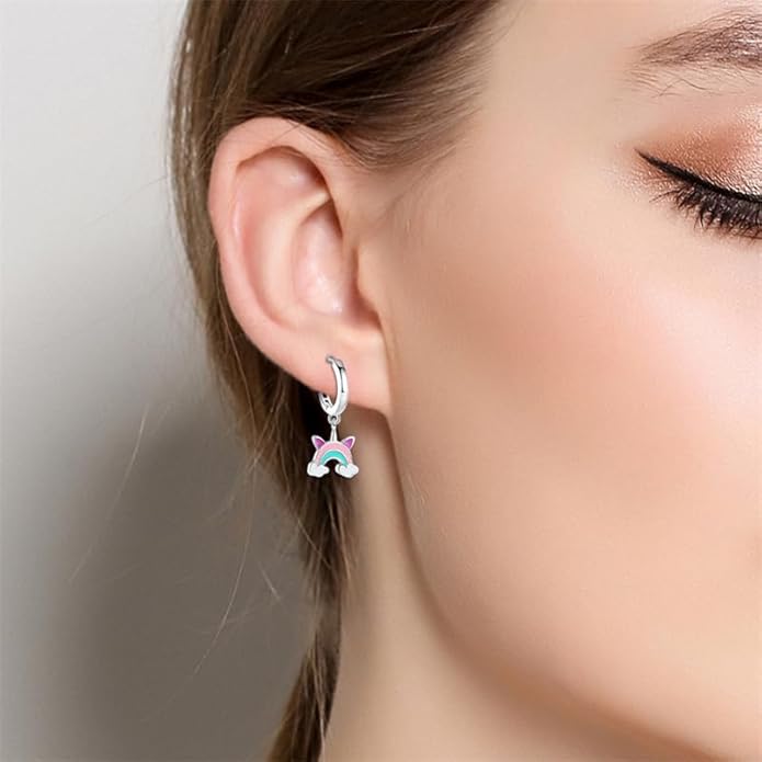 925 Sterling Silver Women Earrings, Sparkling Star and Moon Earrings, Various Hypoallergenic Earrings, Best Gift for Women