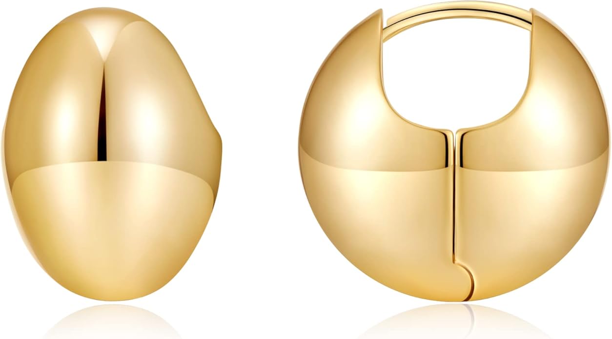 14K Gold Plated Hoop Earring Small Square Huggies Hoops For Women, Minimalist Cute Earrings for Women Girls Gift, gold silver rose gold black and CZ