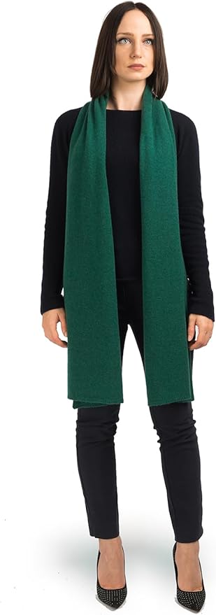 Dalle Piane Cashmere - 100% Cashmere Scarf - Made in Italy - Winter Neck Warmer (14" x 77") - Christmas Gift