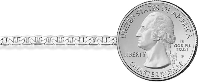 Savlano 925 Sterling Silver Solid Italian Figaro, Rope,Herringbone, Curb, Ball Bead, Snake, Mariner Chain Anklet for Women, Comes in 0.8mm - 5mm With Gift Box