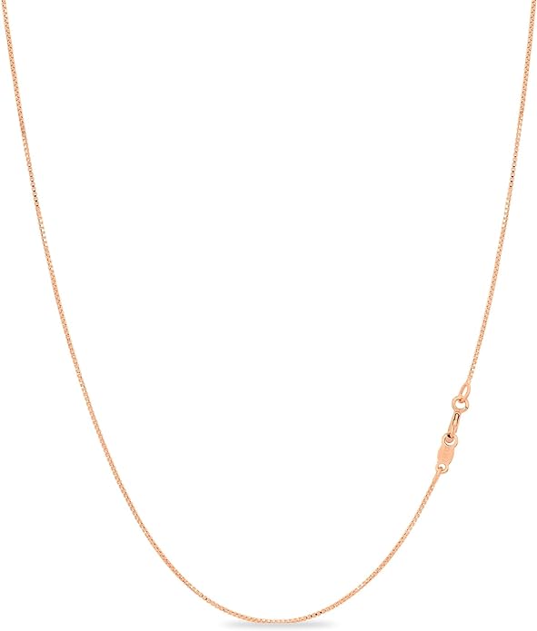KEZEF 925 Sterling Silver Necklace for Women | Thin 0.7mm 18k Gold plated, Rose Gold chain for women, Silver chain necklace jewelry | cadena de plata 925 para hombre mujer