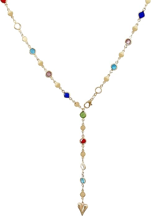 Irregular Y2k Long Y-shaped Necklace with Zircon Inlaid Sparkling Brick Tassel Pendant Double-Layer Chain High-end Fashion Accessory Women's