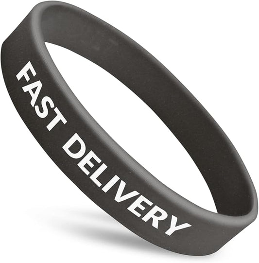 Super Rush Wristbands | Fast Delivery | Fully Customizable | Great For Events, Fundraisers & Promotions | 1/2" Wide | Available In Bulk