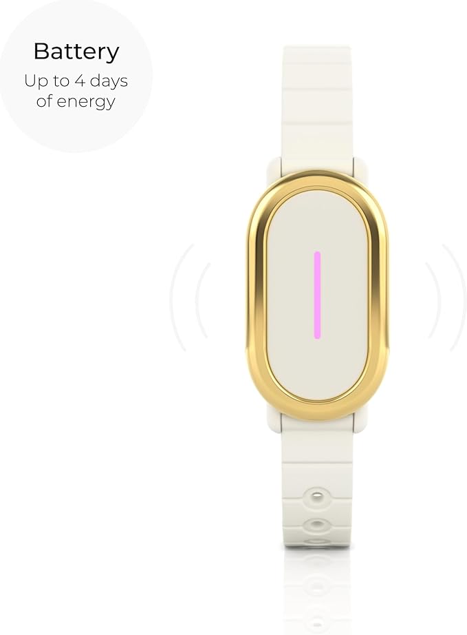 BOND TOUCH 4 Long-Distance Relationship Smart Bracelet for Couples to Feel Connected (1 Unit) Long Battery Life, Bluetooth Connection, Haptic Vibration, Compatible with iOS and Android (Off-White)