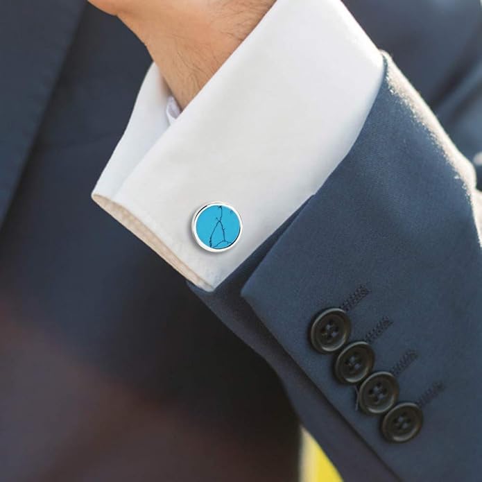 HAWSON Fashion Mother-of-Pearl Tuxedo Shirt Button and Cufflink Set, Specially Designed for Wedding Business