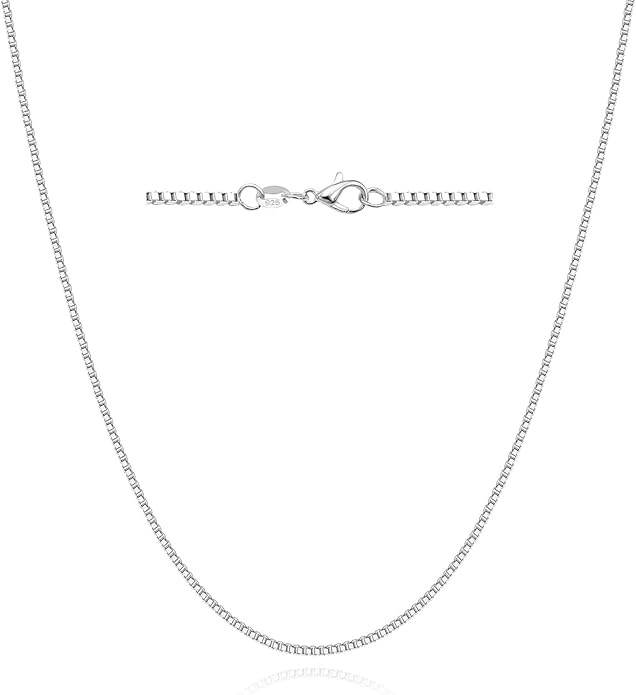 925 Sterling Silver Chain Necklace for Women 16-24 Inch Silver Jewelry Gift