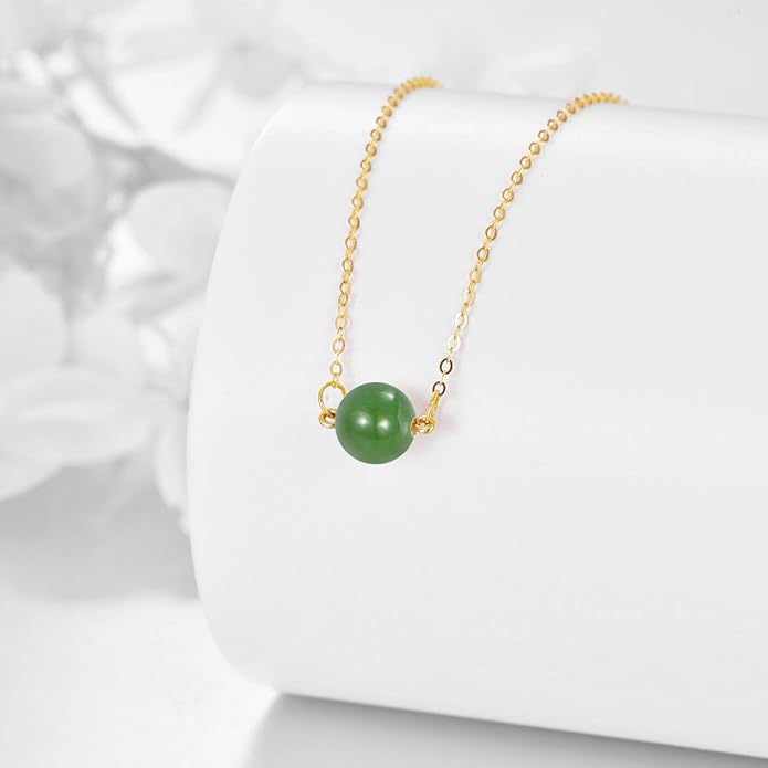 KECHO 14K Real Gold Freshwater Cultured Pearl Pendant Necklace 14K Solid Gold Jewelry Anniversary Birthday Gifts for Women