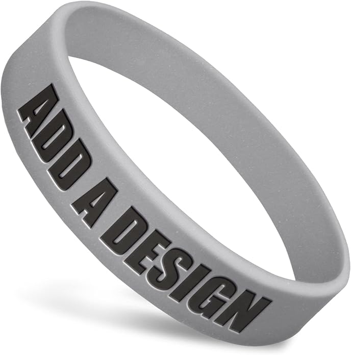 Wide Wristbands | Fully Customizable | Great For Events, Fundraisers & Promotions | 3/4" Wide | 100% Silicone | Available In Bulk