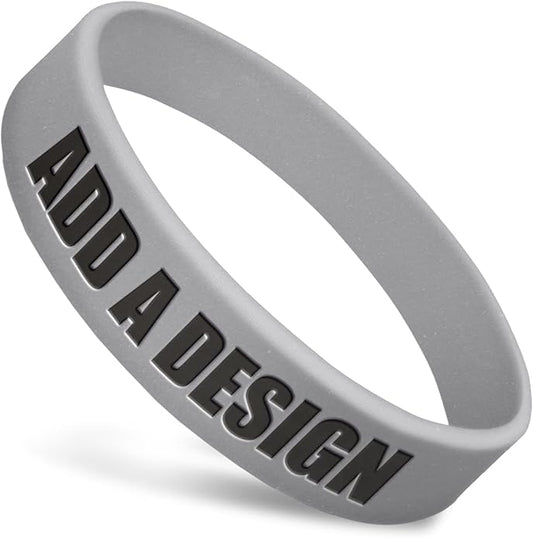 Wide Wristbands | Fully Customizable | Great For Events, Fundraisers & Promotions | 3/4" Wide | 100% Silicone | Available In Bulk