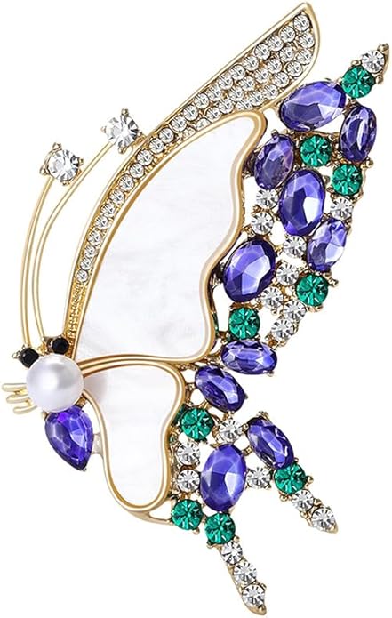 LuvQaze Animal Brooch for Women Men Zirconia Rhinestone Abalone Shell Animal Lapel Pin Christmas Birthday Holiday Gift for Wife Mother Girlfriend Daughter