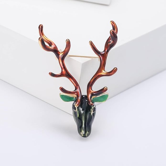 ONLYJUMP Christmas Bell Brooch Pins for Women Girls Lovely Crystal Christmass Tree Snowflake Bell Reindeer Snowman Brooches Colorful Xmas Enamel Pins Holiday Party Gift