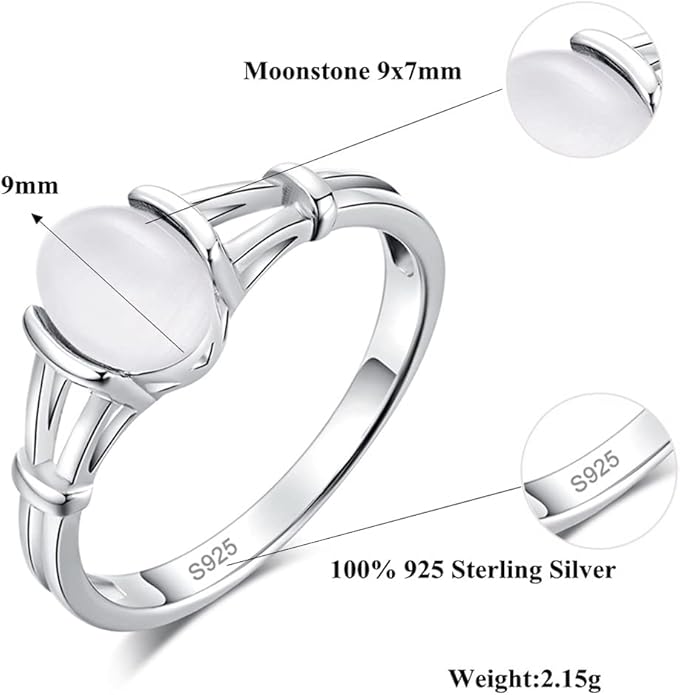 CiNily 18K Gold Plated Opal Ring-White Fire Opal & Amethyst & Cubic Zirconia Women Jewelry Gemstone Engagement Anniversary Ring Size 5-13