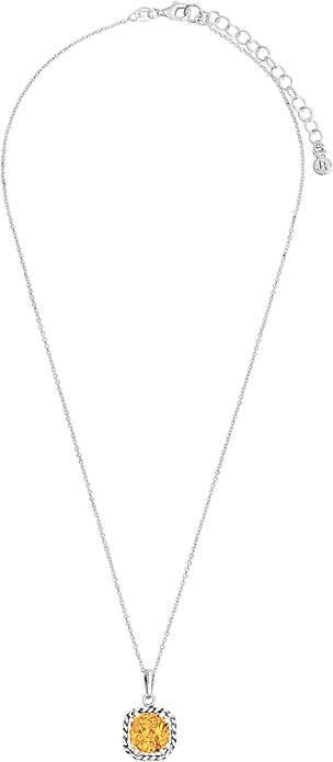 JEAN RACHEL JEWELRY 925 Sterling Silver Necklace for Women - Rope with Cubic Zirconia Vintage Design - Hypoallergenic, Lead & Nickel Free Jewelry - Artisan Handcrafted Statement Necklace