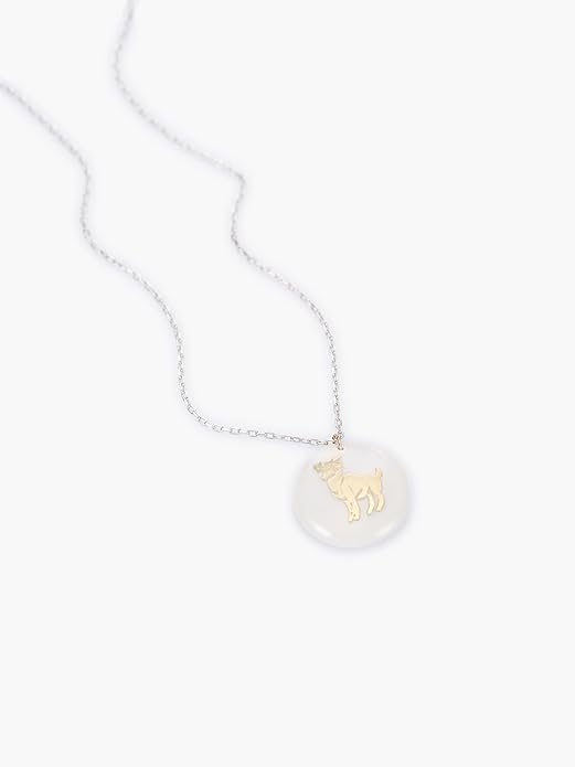 Zodiac Sign Necklace – Mother of Pearl Pendant – Available in Two Finish 925 Sterling Silver and 14K Gold Plated – Adjustable Chain – Horoscope Jewelry Gift with Zodiac Card & Gift Box