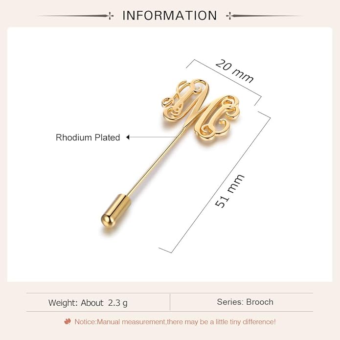 Albertband Name Brooch Pin Personalized Gifts for her Customized Name Brooch for Mother Women Fashion Pin Jewelry Christmas Gifts for mom