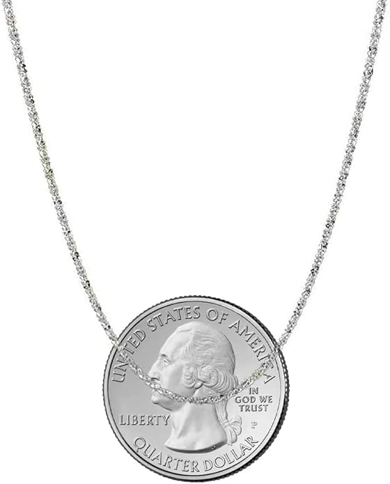 Savlano 925 Sterling Silver Solid Crisscross Roc Chain Necklace For Women - Made in Italy Comes With a Gift Box