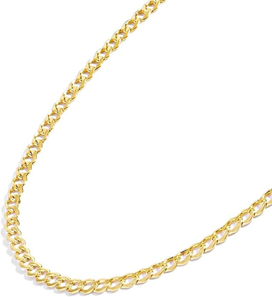 Jewelry Atelier Gold Chain Necklace Collection - 14K Solid Yellow Gold Filled Miami Cuban Curb Link Chain Necklaces for Women and Men with Different Sizes (2.7mm, 3.6mm, 4.5mm, or 5.5mm)