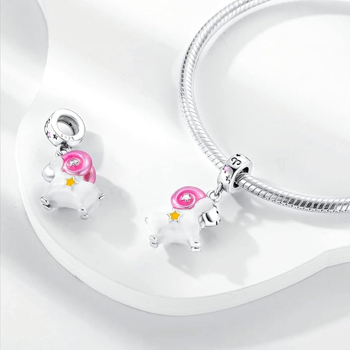 Parmuz Zodiac Sign Charms for Bracelet Necklace 925 Sterling Silver Charms 12 Constellation/Horoscope Star Dangle Birthstone Beads, Birthday Jewelry Gifts for Women Men