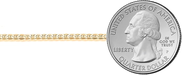 Savlano 925 Sterling Silver Chain Anklet Rope, Figaro, Mariner, Curb - 18K Gold Plated Chain Anklet Available in 9, 10 and 11 - Inches for Women Comes with a Gift Box - Made in Italy